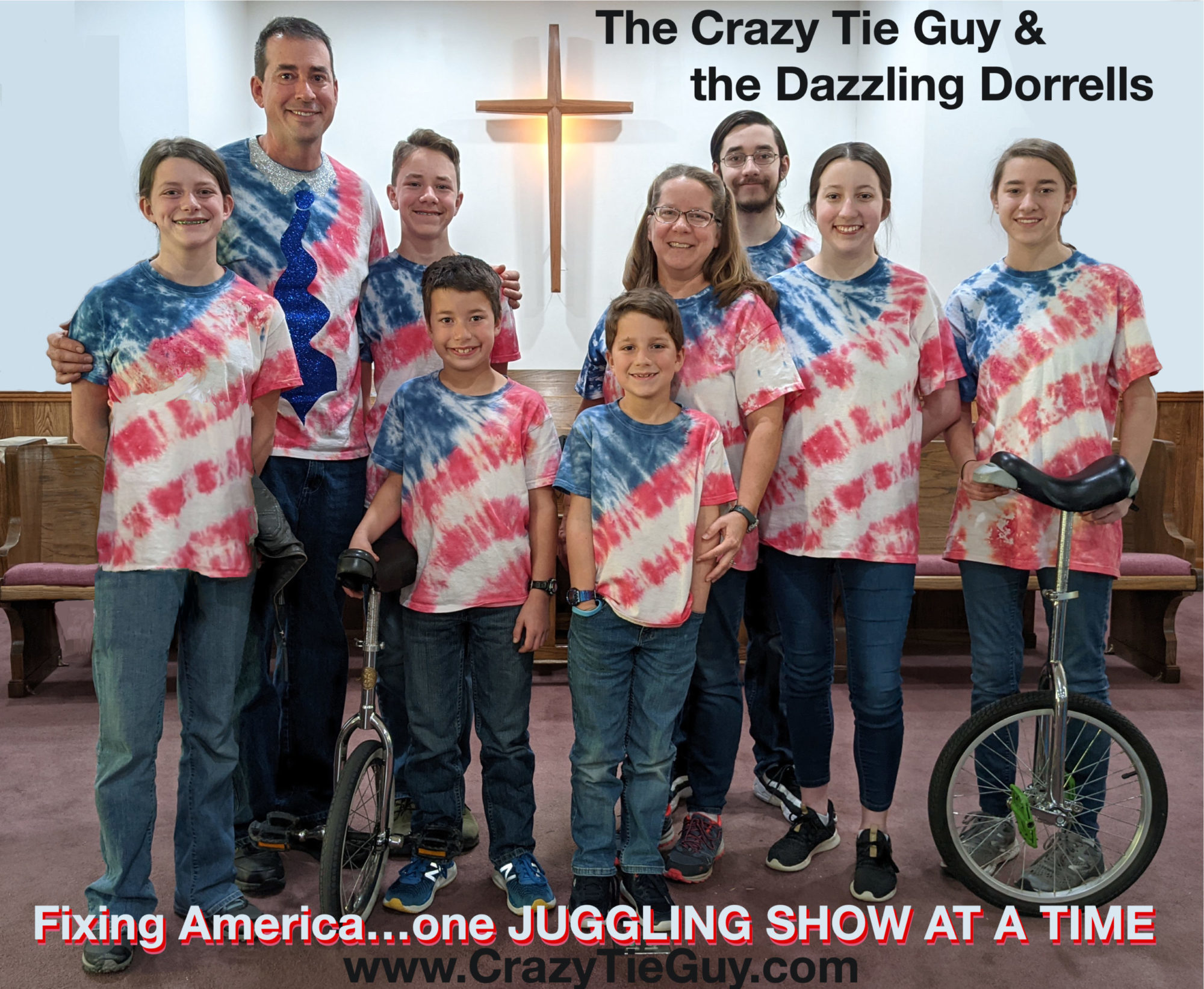 The Crazy Tie Guy and Dazzlin' Dorrell Family